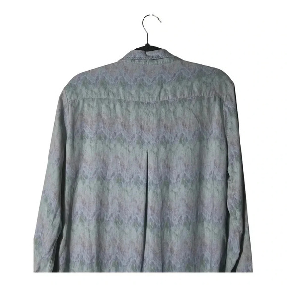 2004. BILLY T TIE DYE BUTTON DOWN TOP LONG SLEEVE BUTTONED CUFFS SIZE MEDIUM - Picture 6 of 7